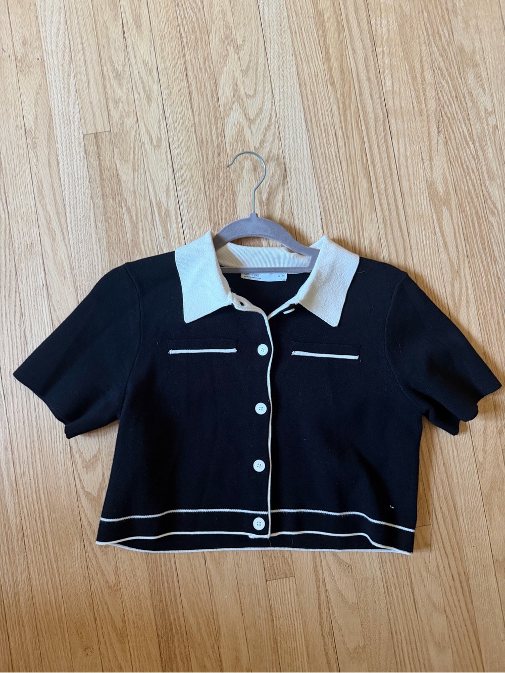 Black & White Crop Top